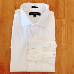 Slim fit white button down 15.5 32/33